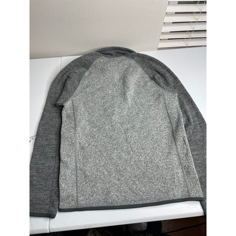 Patagonia Gray Fleece Quarter Zip Pullover Recycled Worn Wear Small - Picture 3 of 7